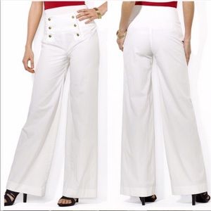 Ralph Lauren Pants - Ralph Lauren High Waisted White Sailor Trousers Ralph Lauren Pants - Ralph Lauren High Waisted White Sailor Trousers